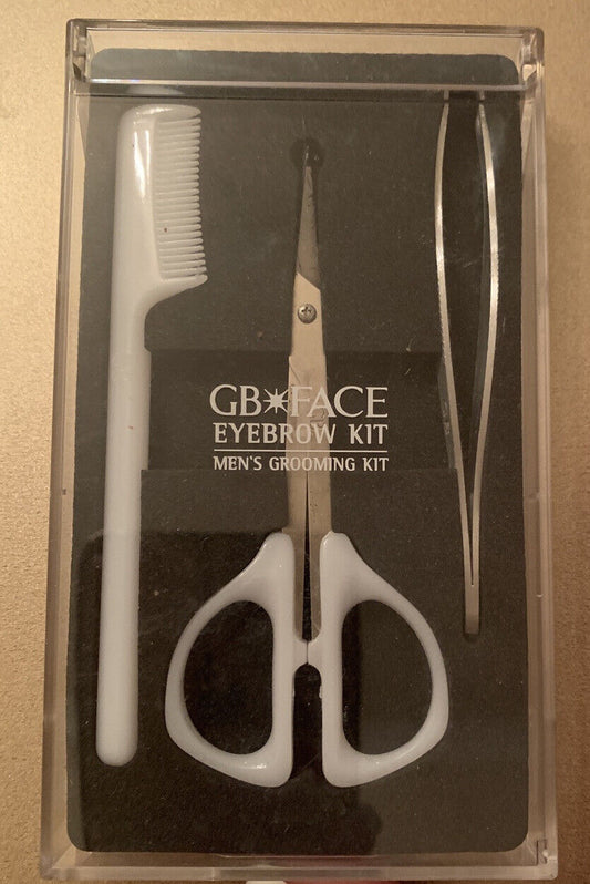 GB FACE Eyebrow Kit Men's Grooming Kit CLEAR FLIPCASE Mandom GATSBY Open NEW