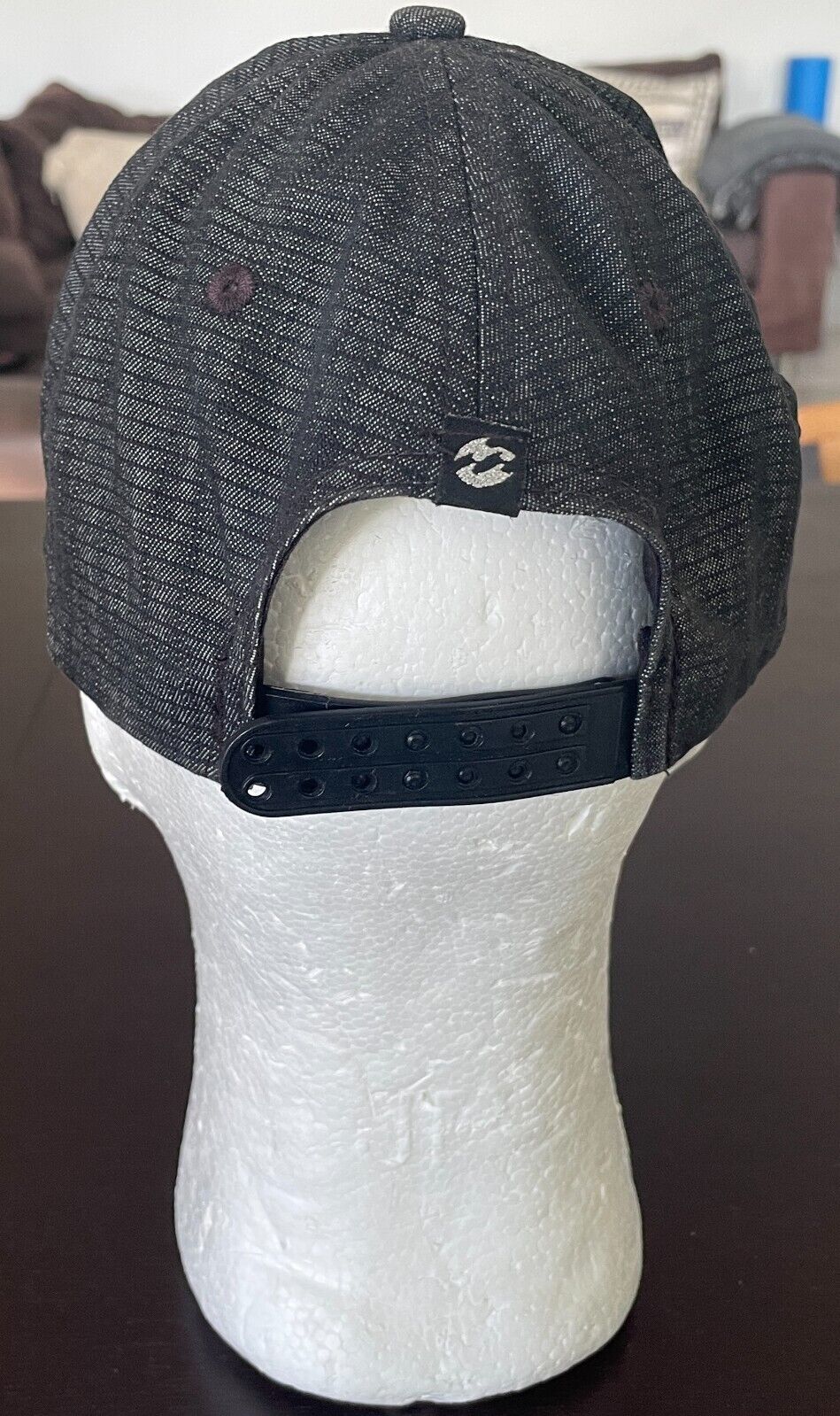 BILLABONG Grey Stripe 6 Panel Snapback Cap OSFA Adjustable Billabong Logo
