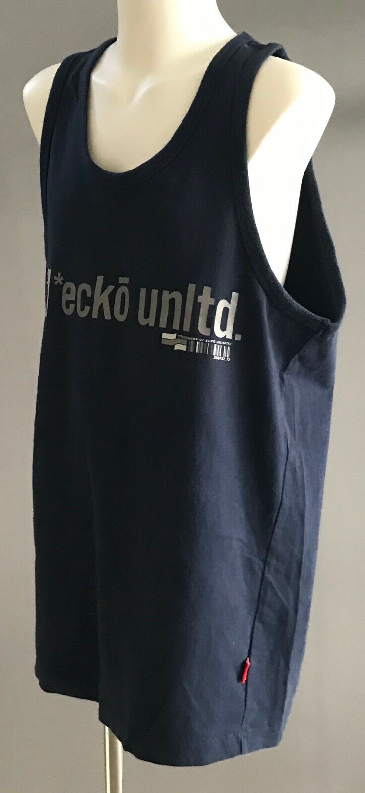 ECKO Tank Top Navy Blue Singlet Teen Boys Size 16 Skate Beach Casual Sports
