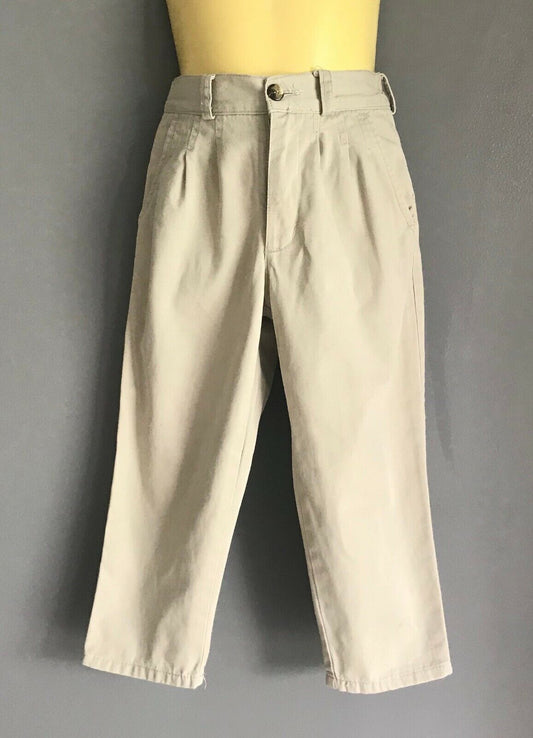 Boys FRENCH STAR Chino Pants Beige Trousers Jeans Size 3 Smart Casual