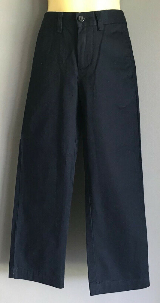 Boys POLO by RALPH LAUREN Pants Navy Blue Cotton Chino Adjustable Waist 5 yr NEW