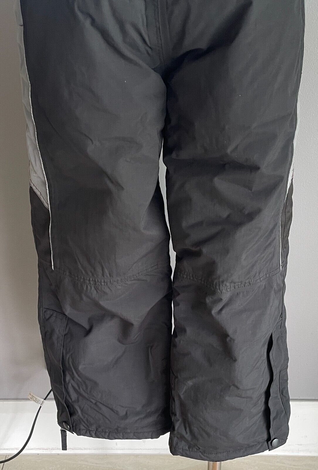 CRANE SPORTS Boys Ski Snowboard Snow Pants Grey Black White Winter Warm Size 8