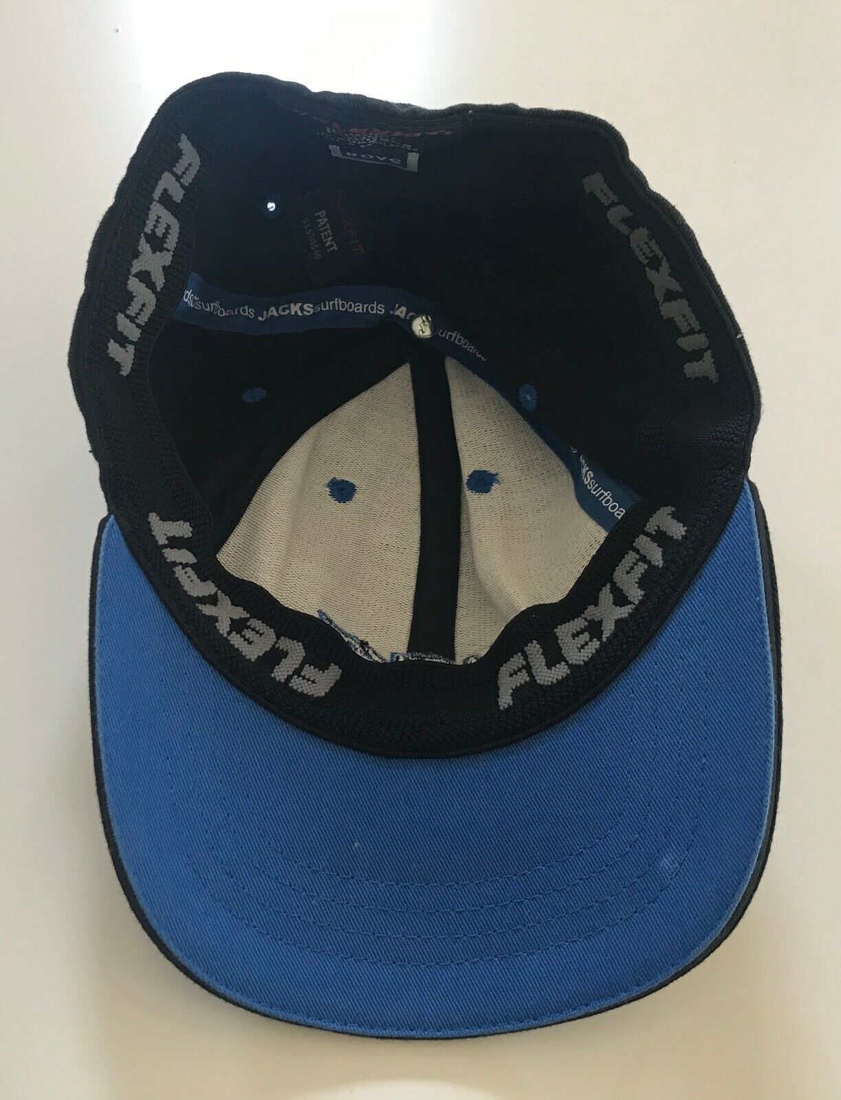 JACKS SURFBOARDS Cap Boys Black & Blue Trim Snap Back Hat Baseball Truckers