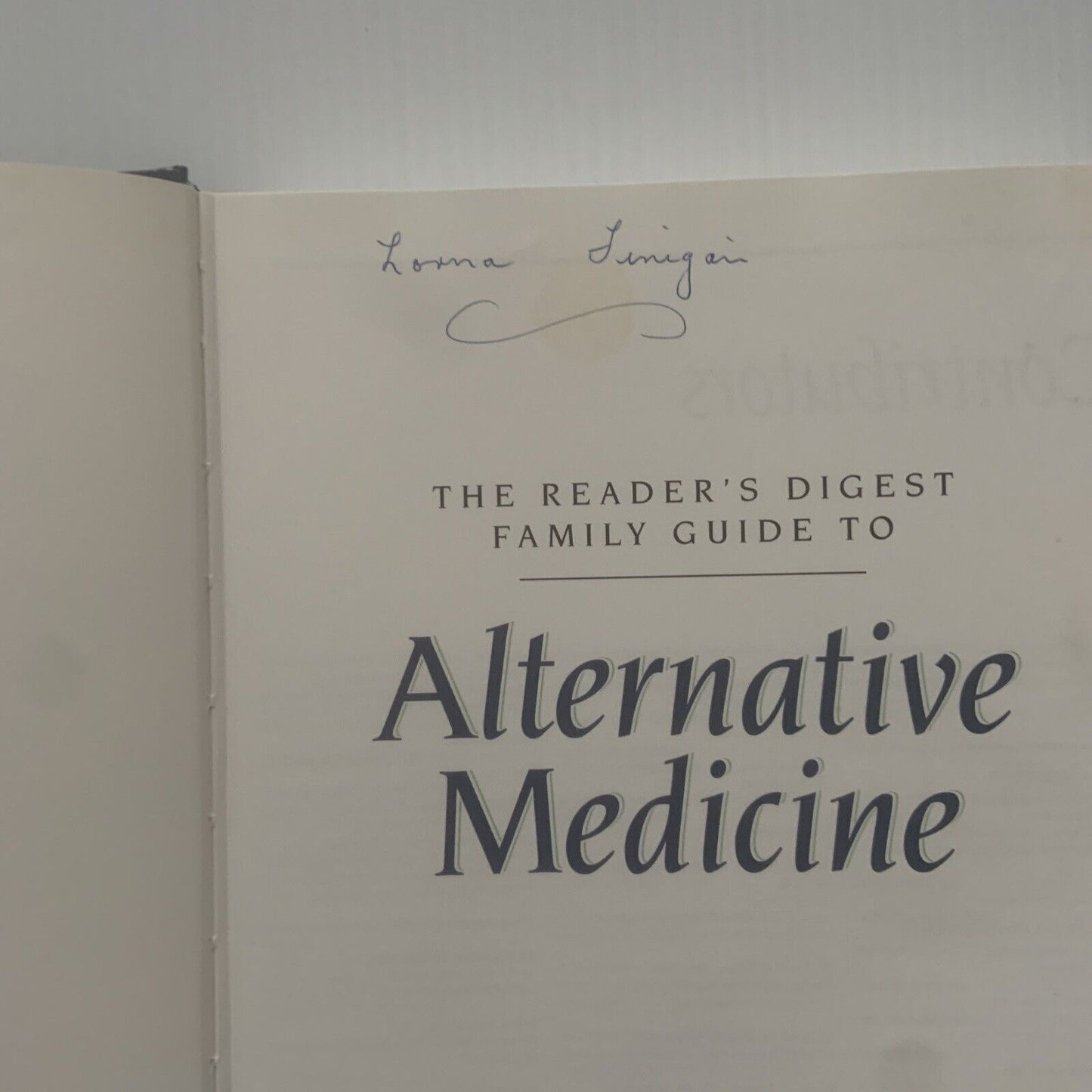 Reader's Digest Family Guide to Alternative Medicine  Reference 1992 HC SelfHelp