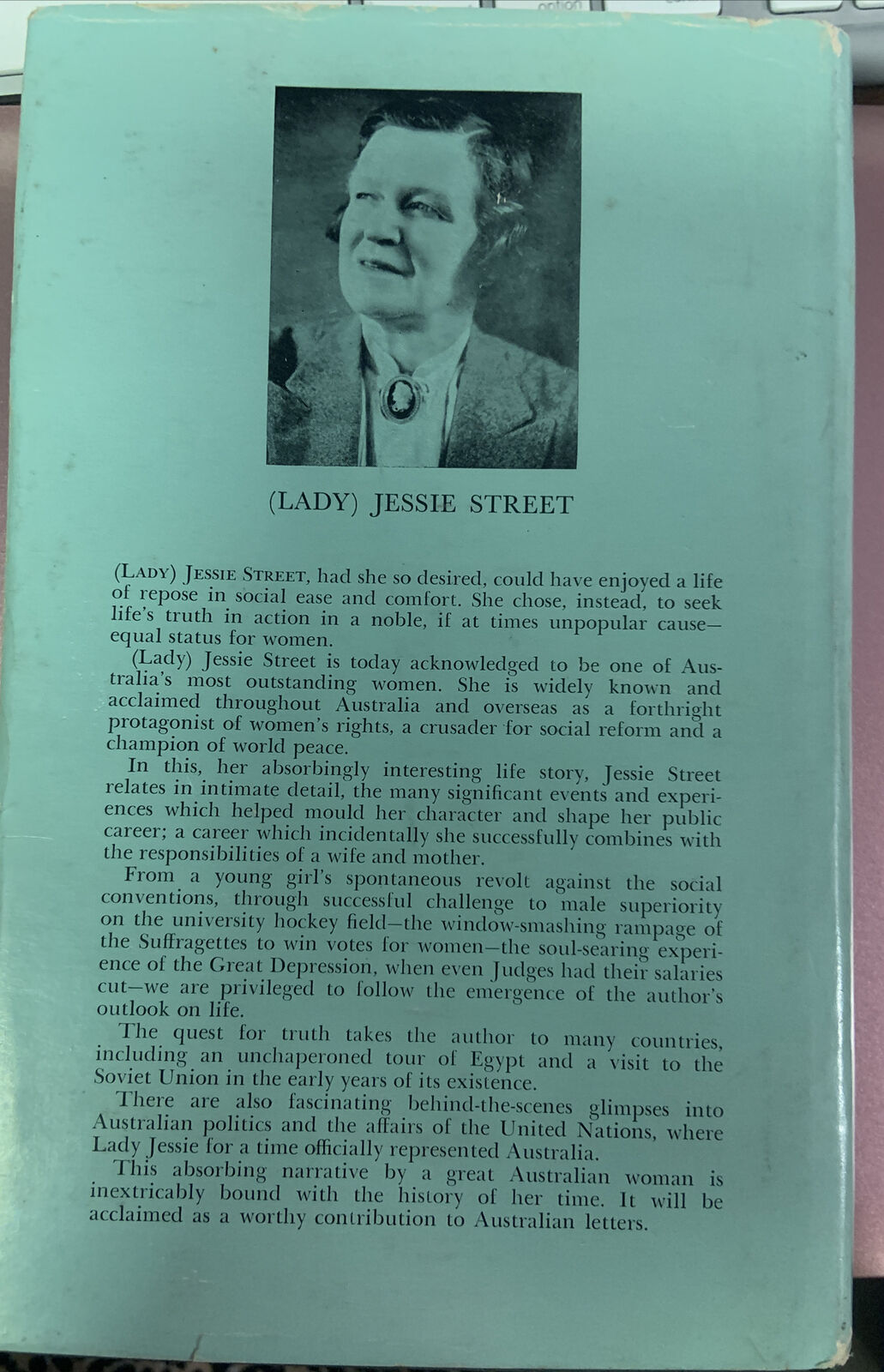 JESSIE STREET  Truth or Repose 1966 1st Edition HC Book DJ Women Equality Status