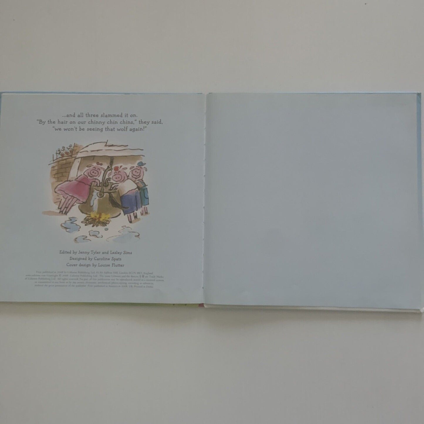 The Three Little Pigs Usborne Picture Storybook S Davidson G Overwater 2008 HC