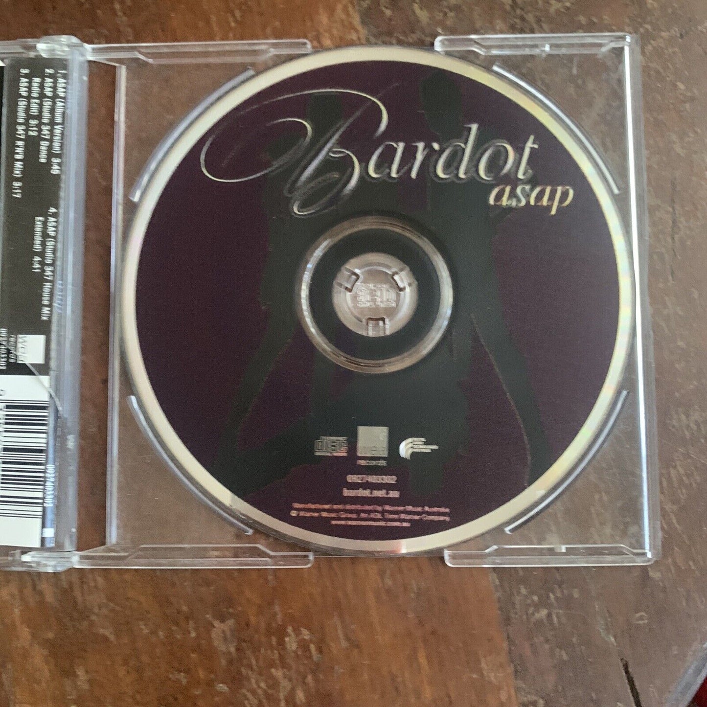 CD Signed Autographed BARDOT ASAP 4 Track Single Audio Music 2001