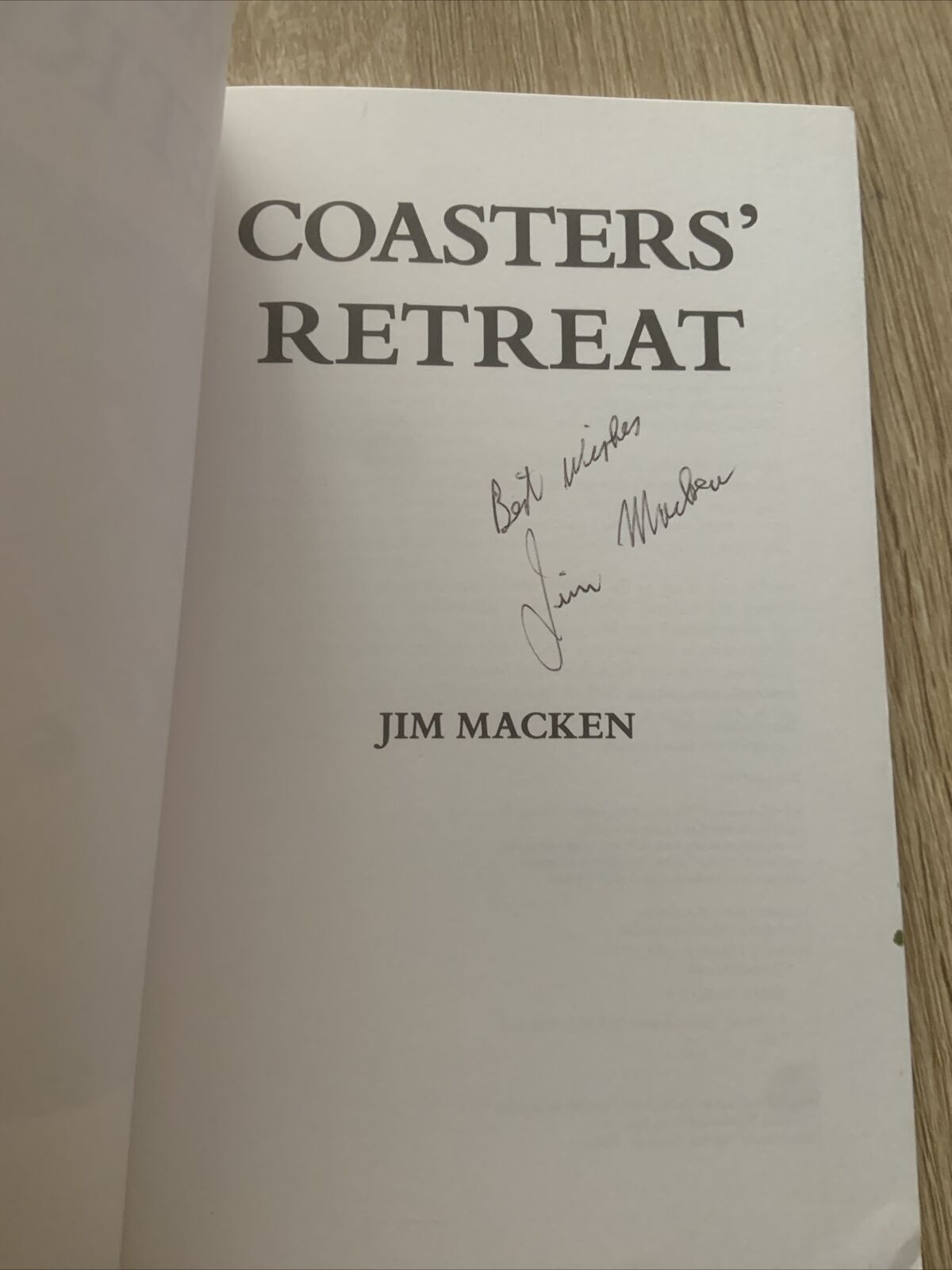 PB Book Signed Jim Macken Coasters Retreat Reprinted 1995 Western Foreshores NSW