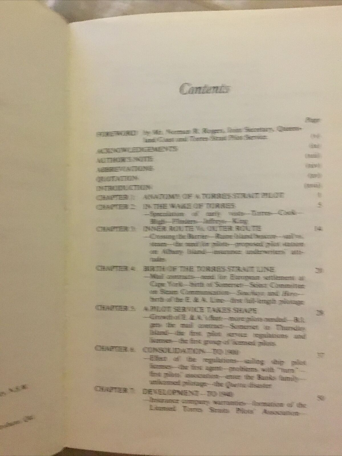 Signed REEF PILOTS Capt John C H Foley QLD COAST & TORRES STRAIT PILOT SERVICE