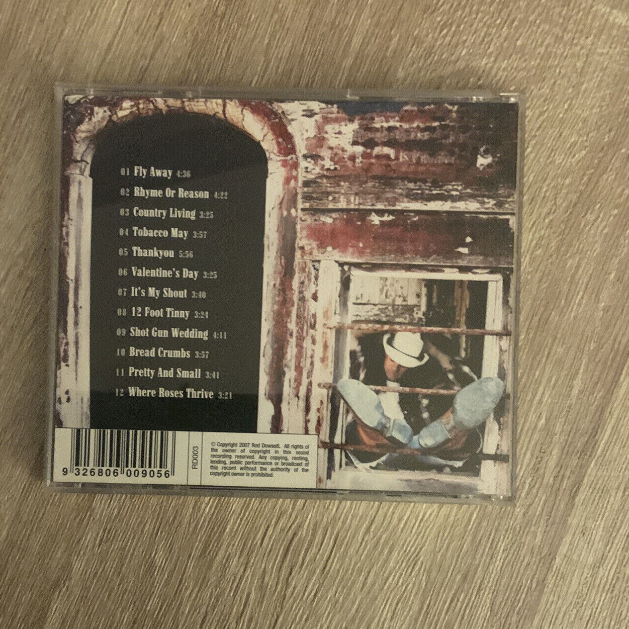 CD Signed RHYME OR REASON by Rod Dowsett Audio Album 2007 Country Music