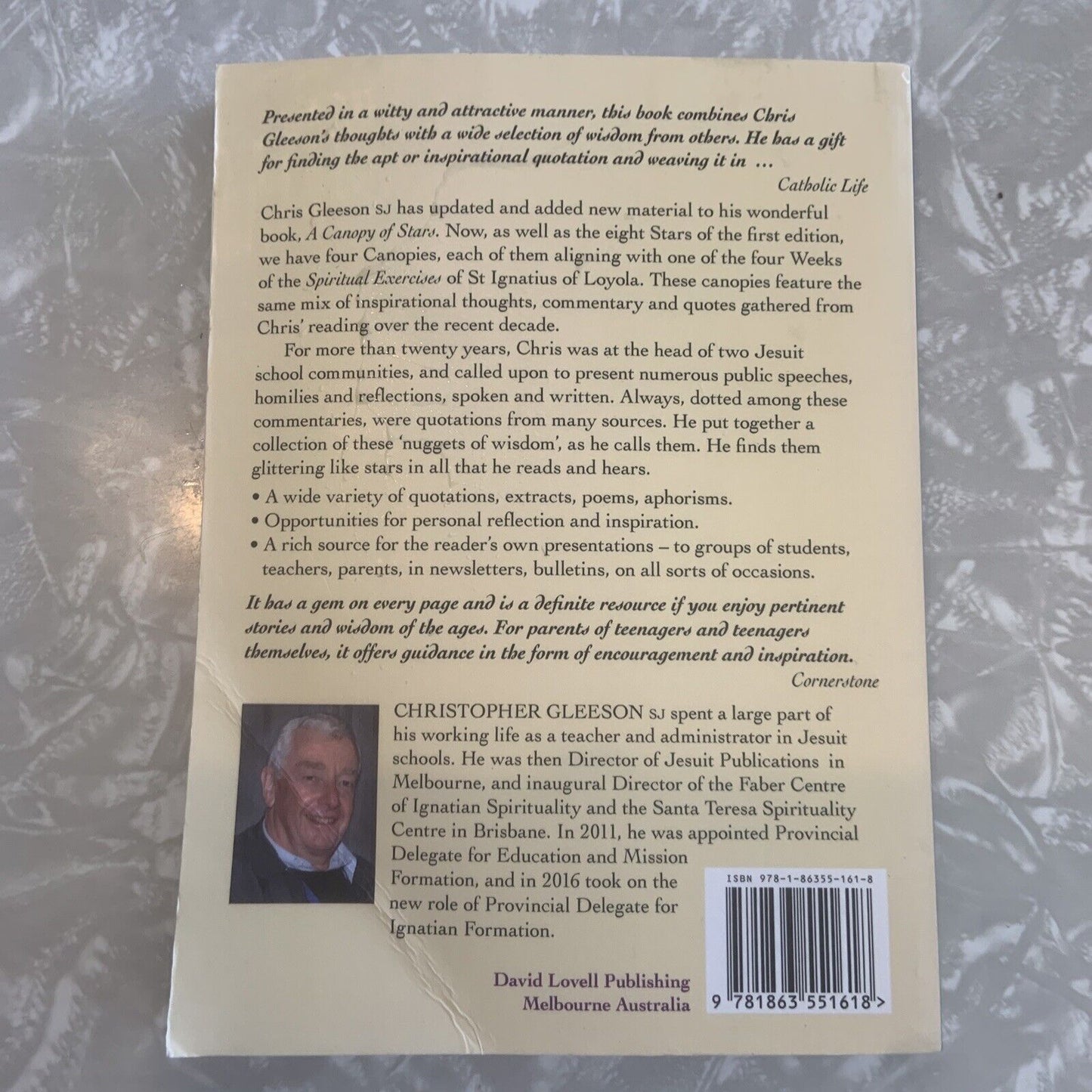 PB A CANOPY OF STARS Some Reflections for the Journey Christopher Gleeson SIGNED