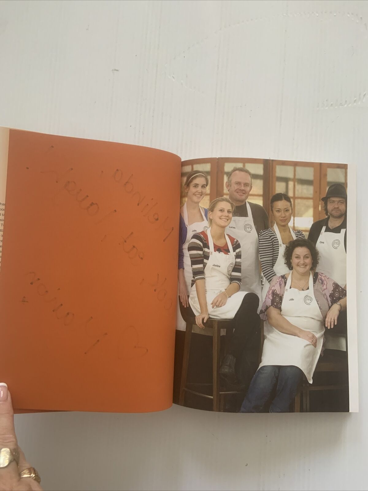 MASTERCHEF Australia THE COOKBOOK Volume One SIGNED Marion Contestant Journey