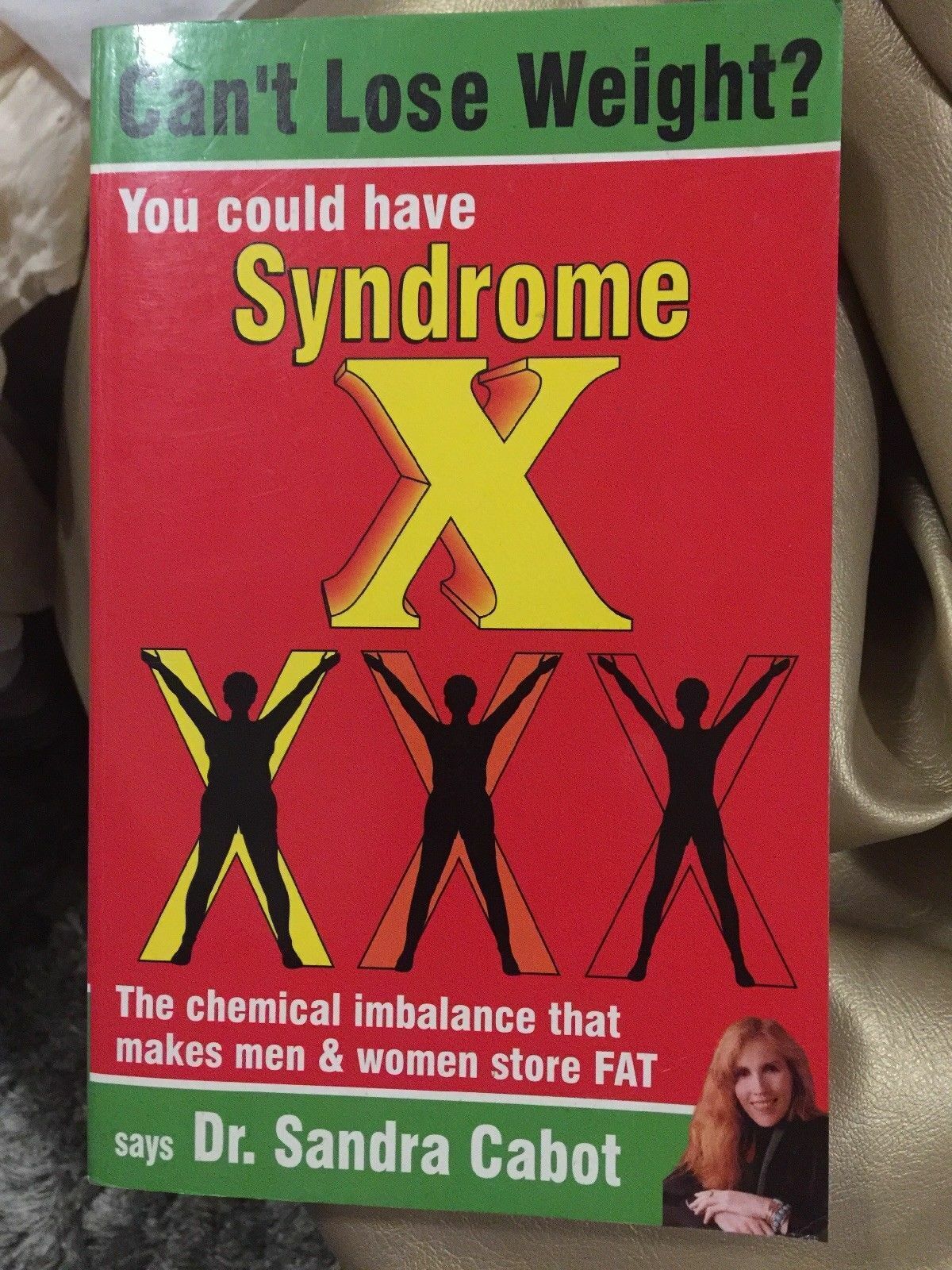 PB Book SIGNED Can't Lose Weight? You Could Have Syndrome X by SANDRA CABOT 2001