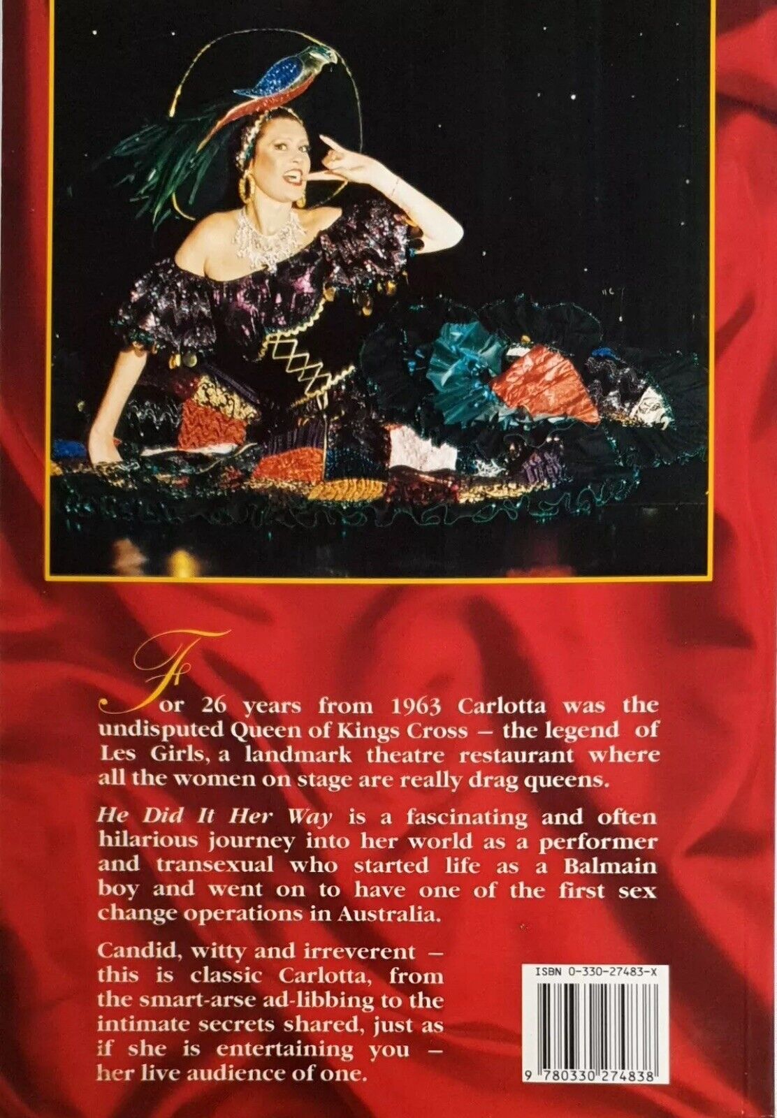 PB He Did it Her Way CARLOTTA Legend of Les Girls James Cockington 1997 SIGNED