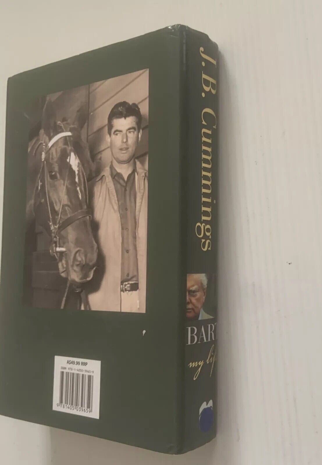 PB J B CUMMINGS Biography Author Signed Horse Racing Melbourne Cup Memoir Bart