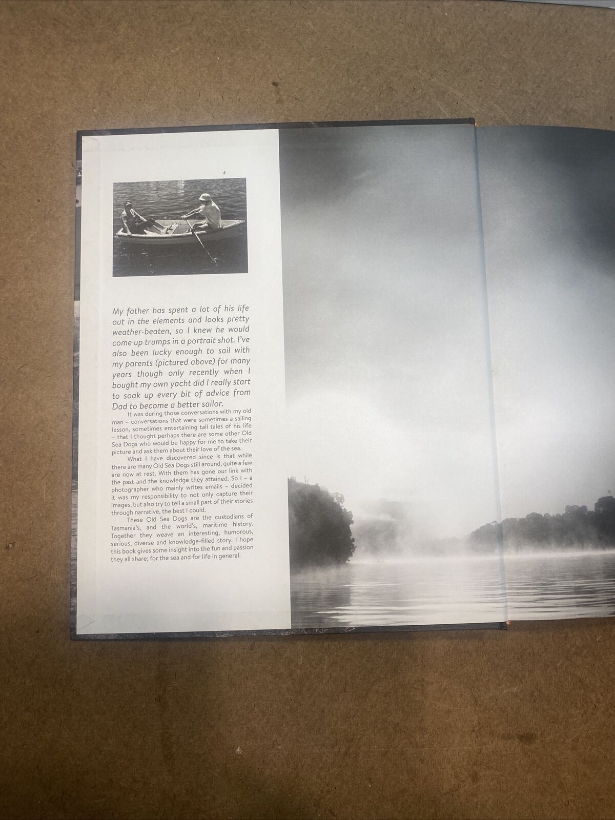 HC Book Signed OLD SEA DOGS of TASMANIA Book by Andrew B Wilson Large