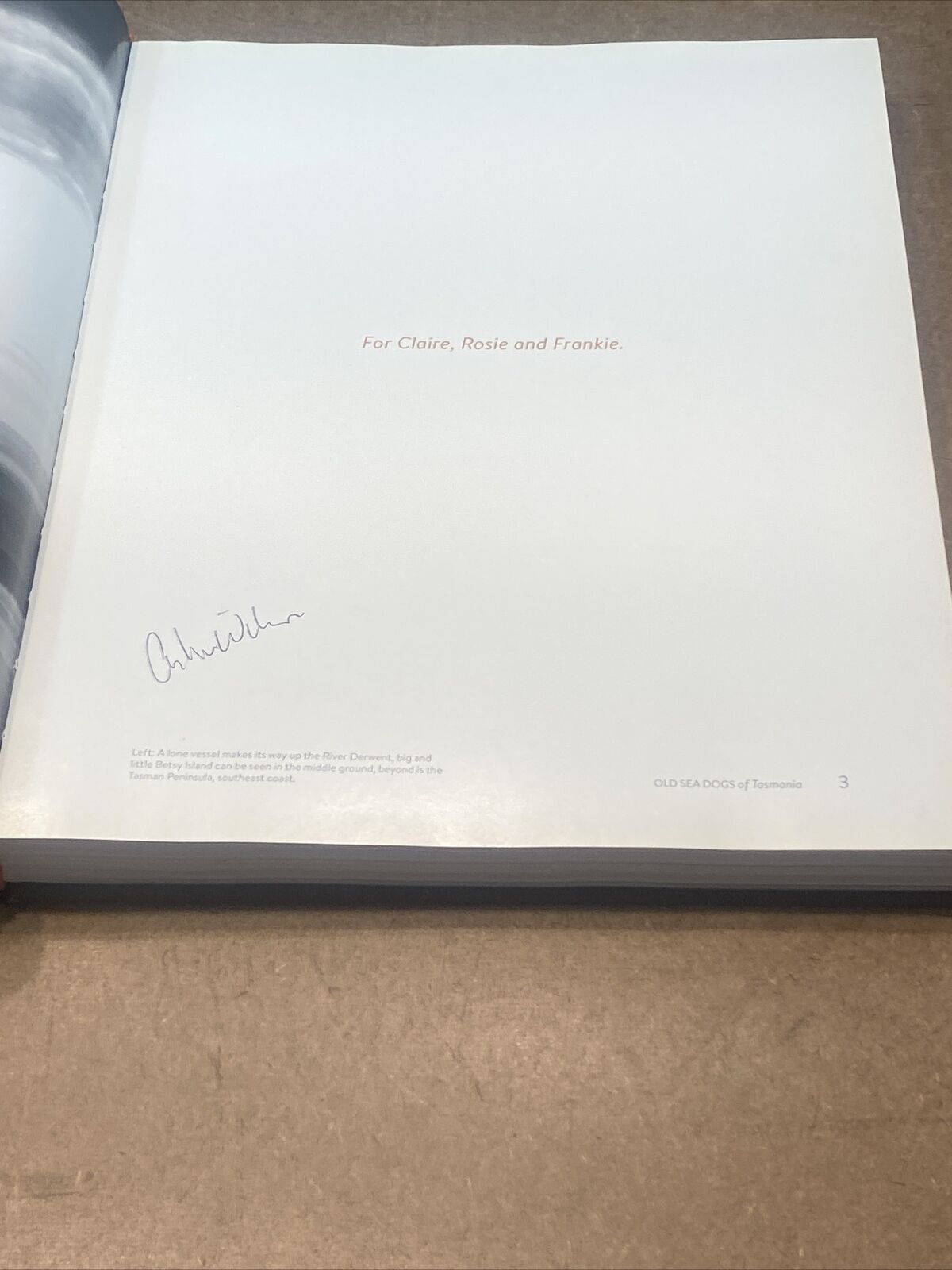 HC Book Signed OLD SEA DOGS of TASMANIA Book by Andrew B Wilson Large