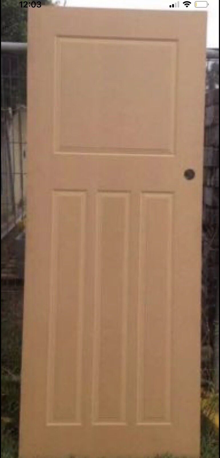 House Door 205 x 80cm Raw MDF internal  Room Nice Design Ready to Paint NEW
