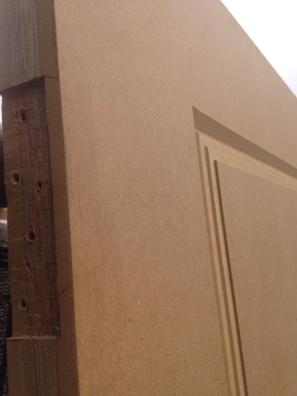 House Door 205 x 80cm Raw MDF internal  Room Nice Design Ready to Paint NEW