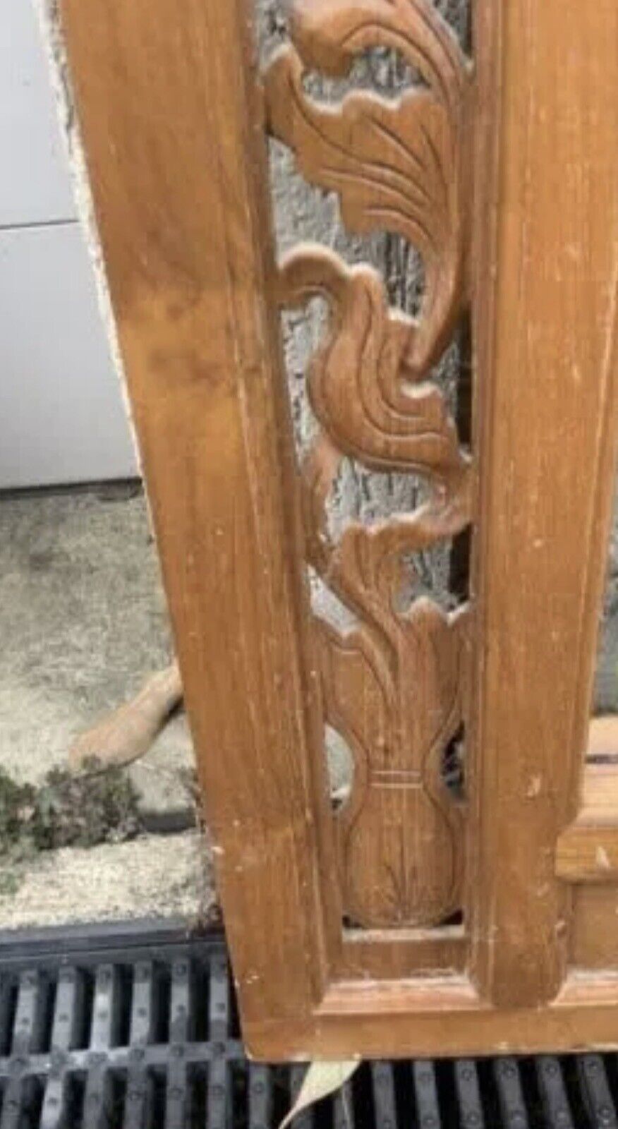 Carved Bali Mirror 80 x70 cm Timber Wooden Frame Ready to Hang Ornate