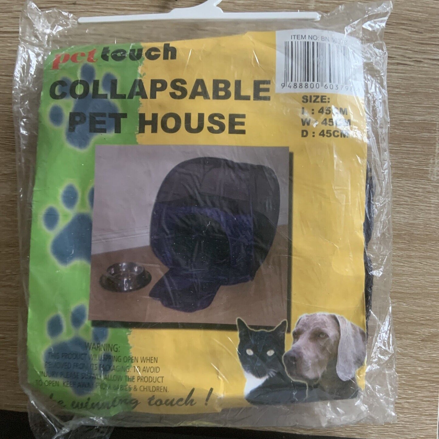 Carry Case PET TOUCH 45cm Collapsable Animal House Travel Car Bag Cat Dog