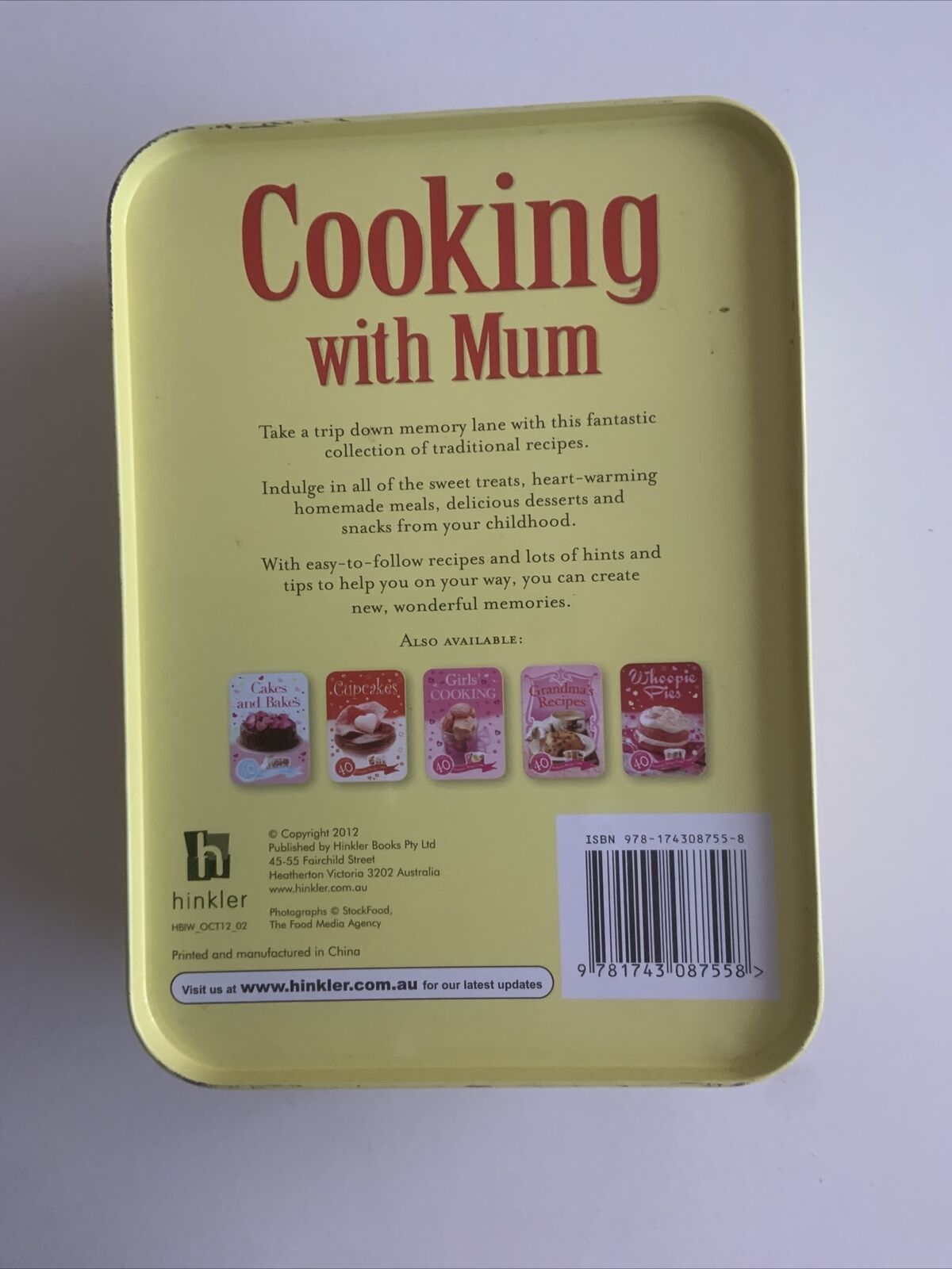 Metal Tin COOKING WITH MUM Recipe Cards Collectables W 40 Large Igloo Books