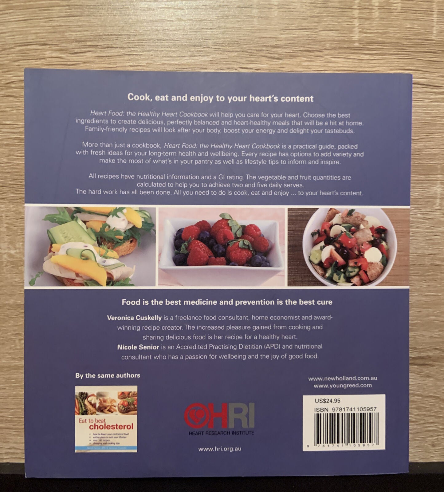 Cookbook Heart Food THE HEALTHY HEART Veronica Cuskelly 2008 LG Sq PB Low Fat