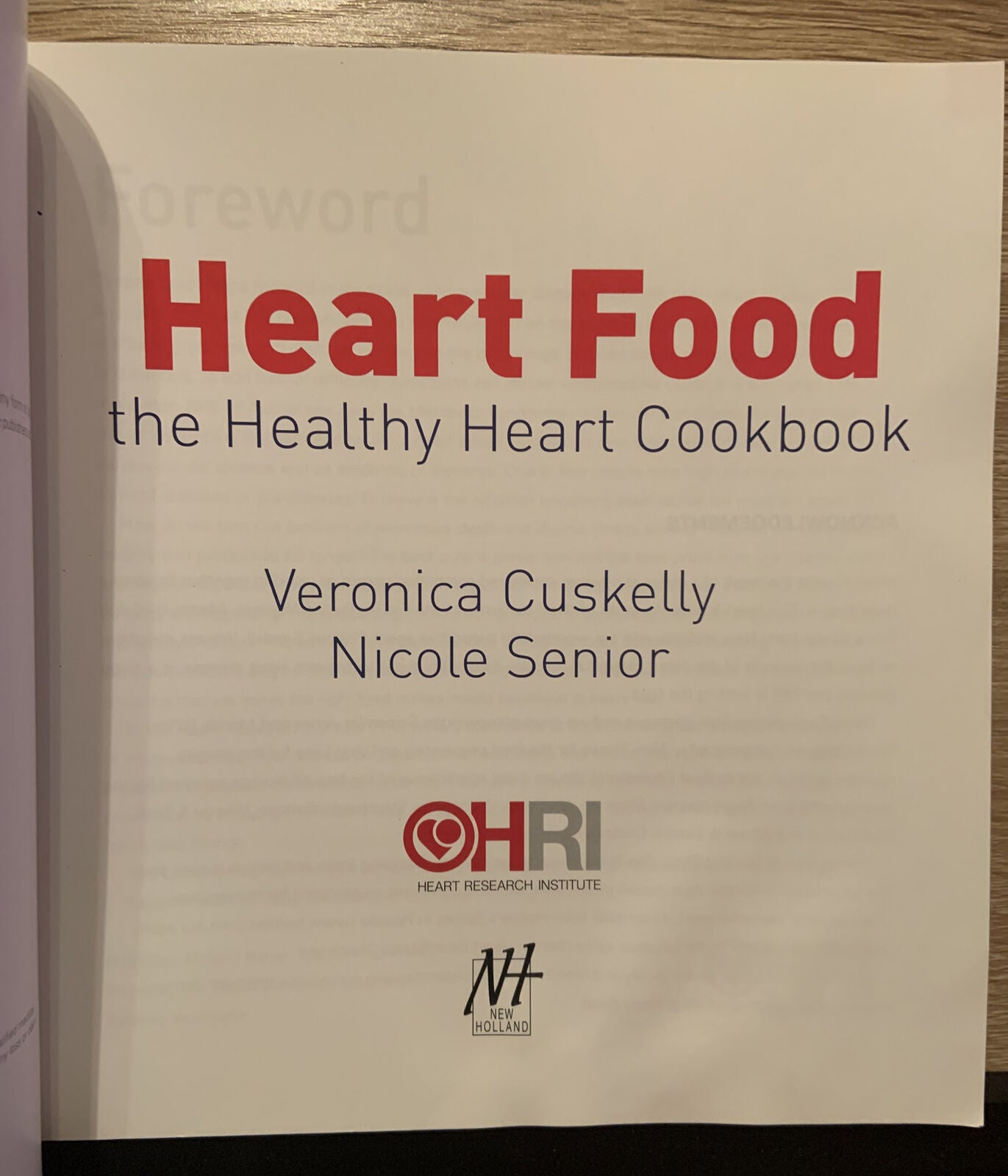 Cookbook Heart Food THE HEALTHY HEART Veronica Cuskelly 2008 LG Sq PB Low Fat