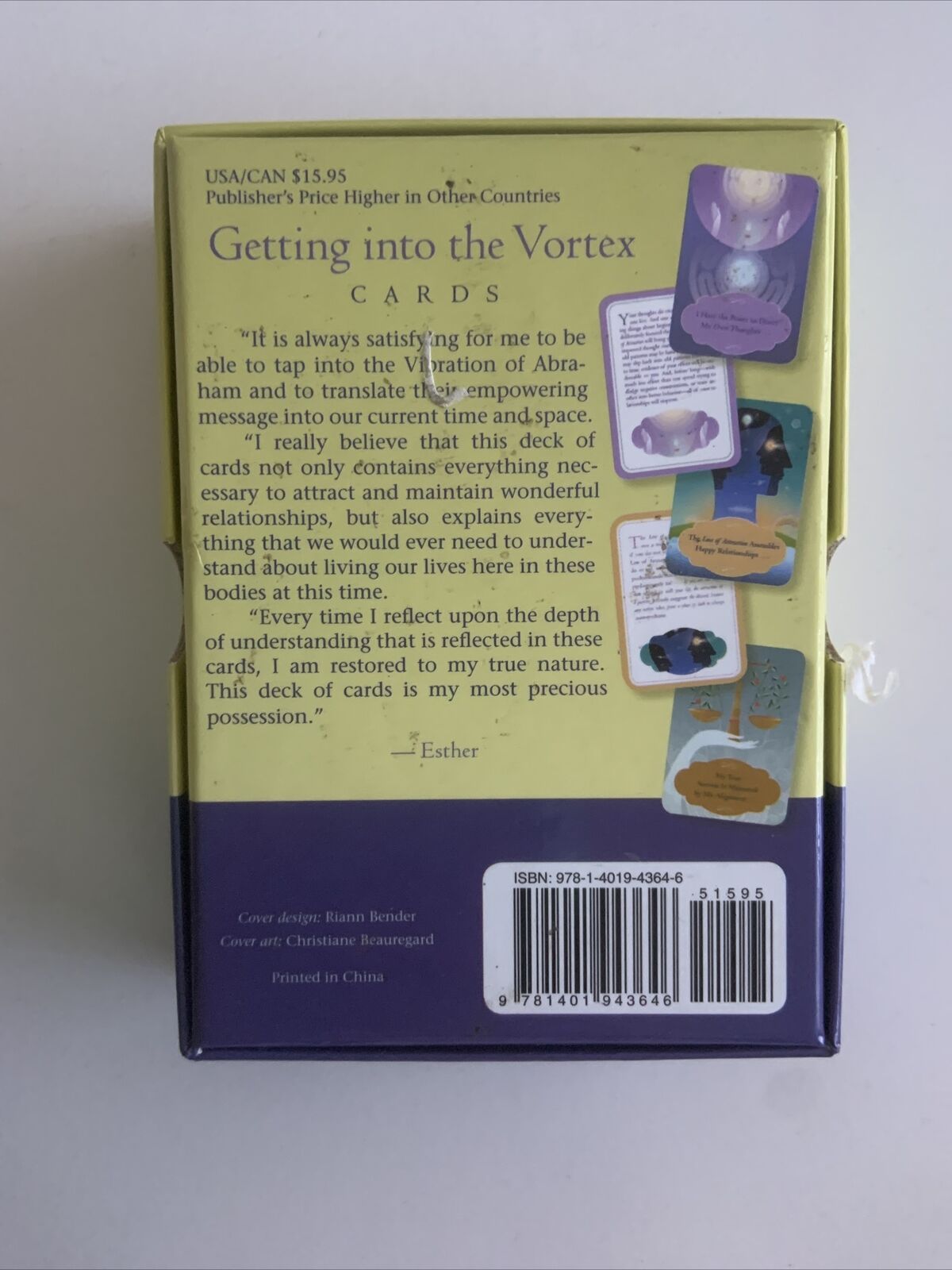 ORACLE CARDS GETTING INTO THE VORTEX by Esther & Jerry Hicks Box Set Divination