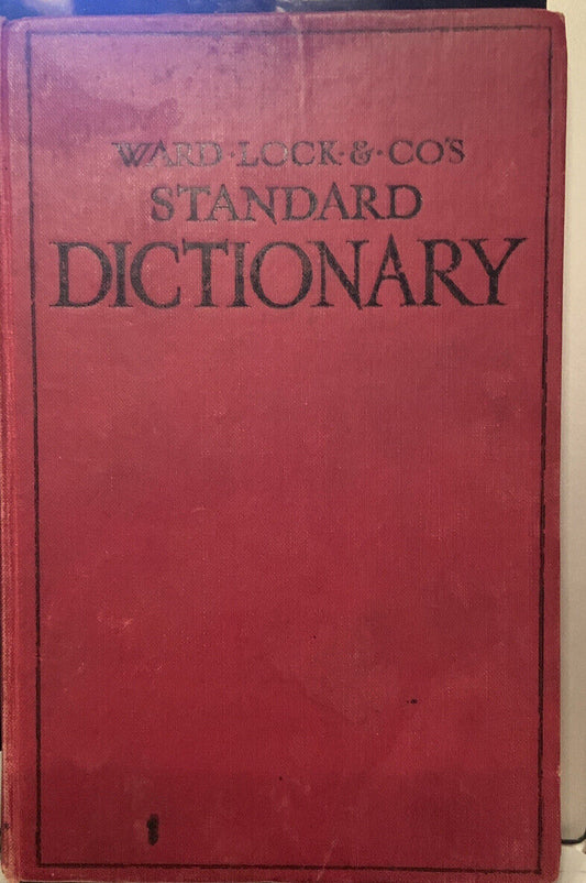 Vintage WARD LOCK & COs Standard DICTIONARY 1950’s HC Book Entirely New Edition