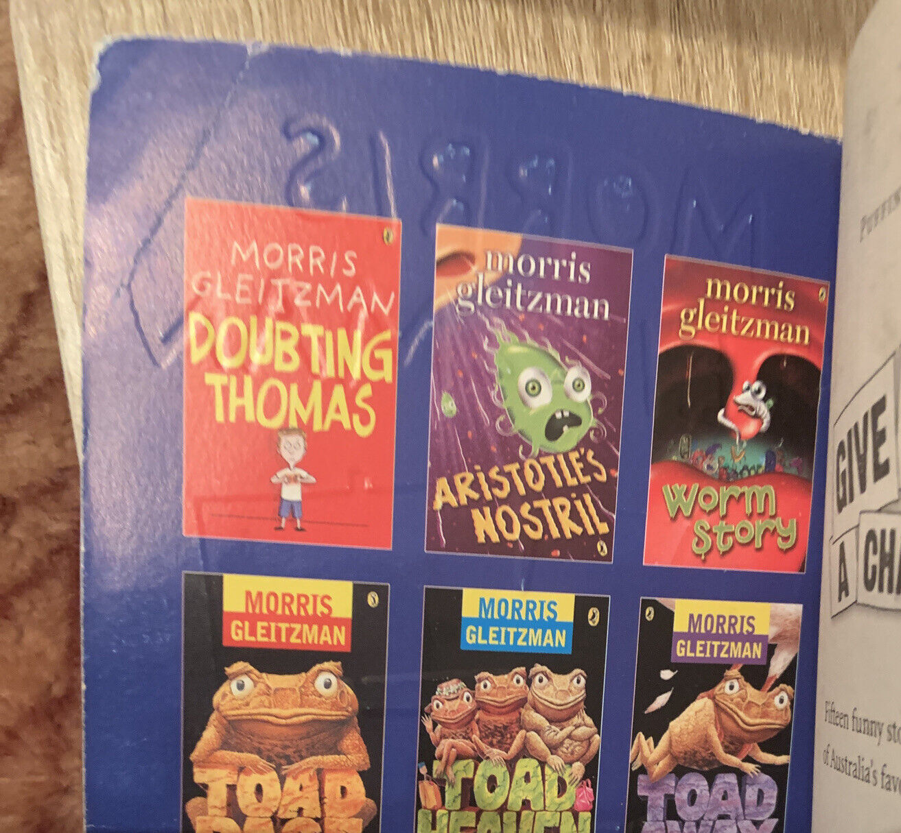 PB Give Peas A Chance & Other Funny Stories by Morris Gleitzman Tweens Book