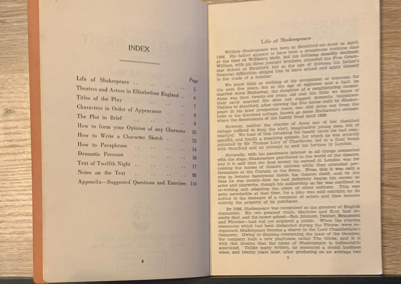 TWELFTH NIGHT on WHAT YOU WILL William SHAKESPEARE 1943 1951 Ed Edited G Borland