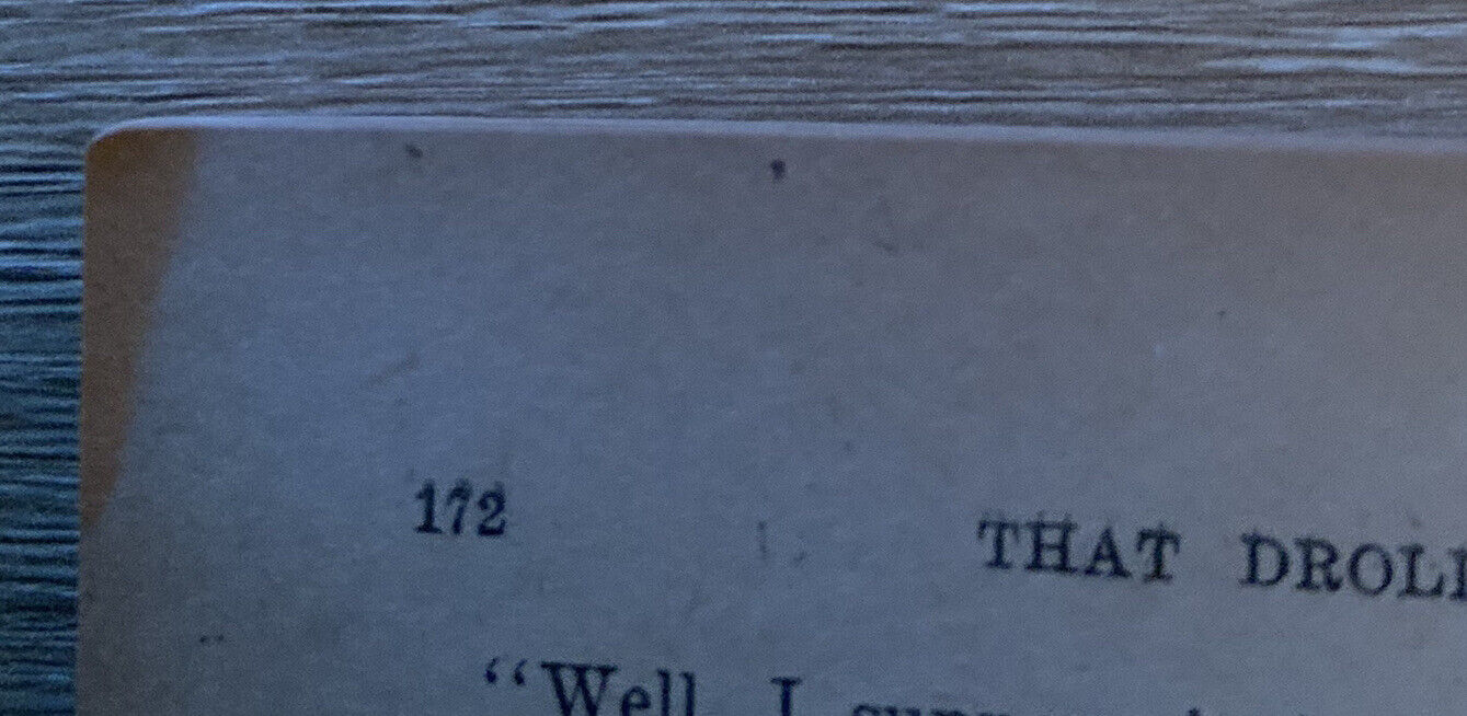 PB Book THAT DROLL LADY  By Thos E Spencer Book 1923 Paperback Rare Vintage
