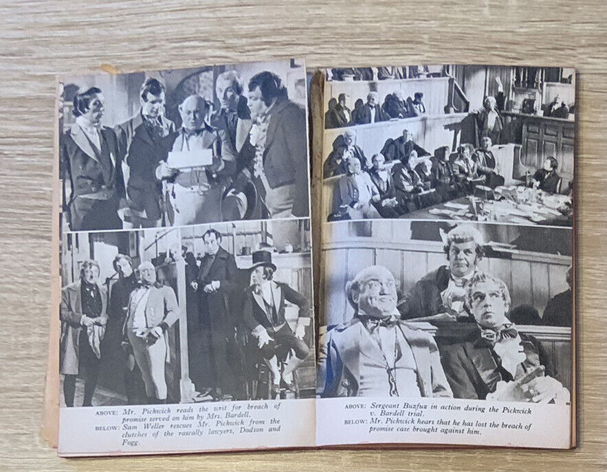 PB PICKWICK PAPERS 2 Pocket Book of The Film 16 Pages Illustrations 1958 Vintage