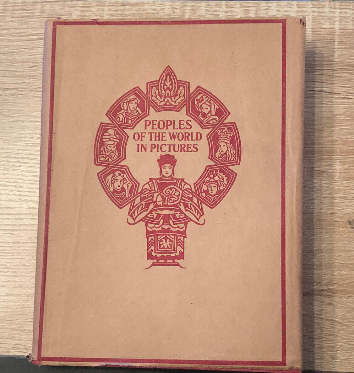 HC Book PEOPLES OF THE WORLD IN PICTURES 1936 Leather HAROLD WHEELER B&W Photos