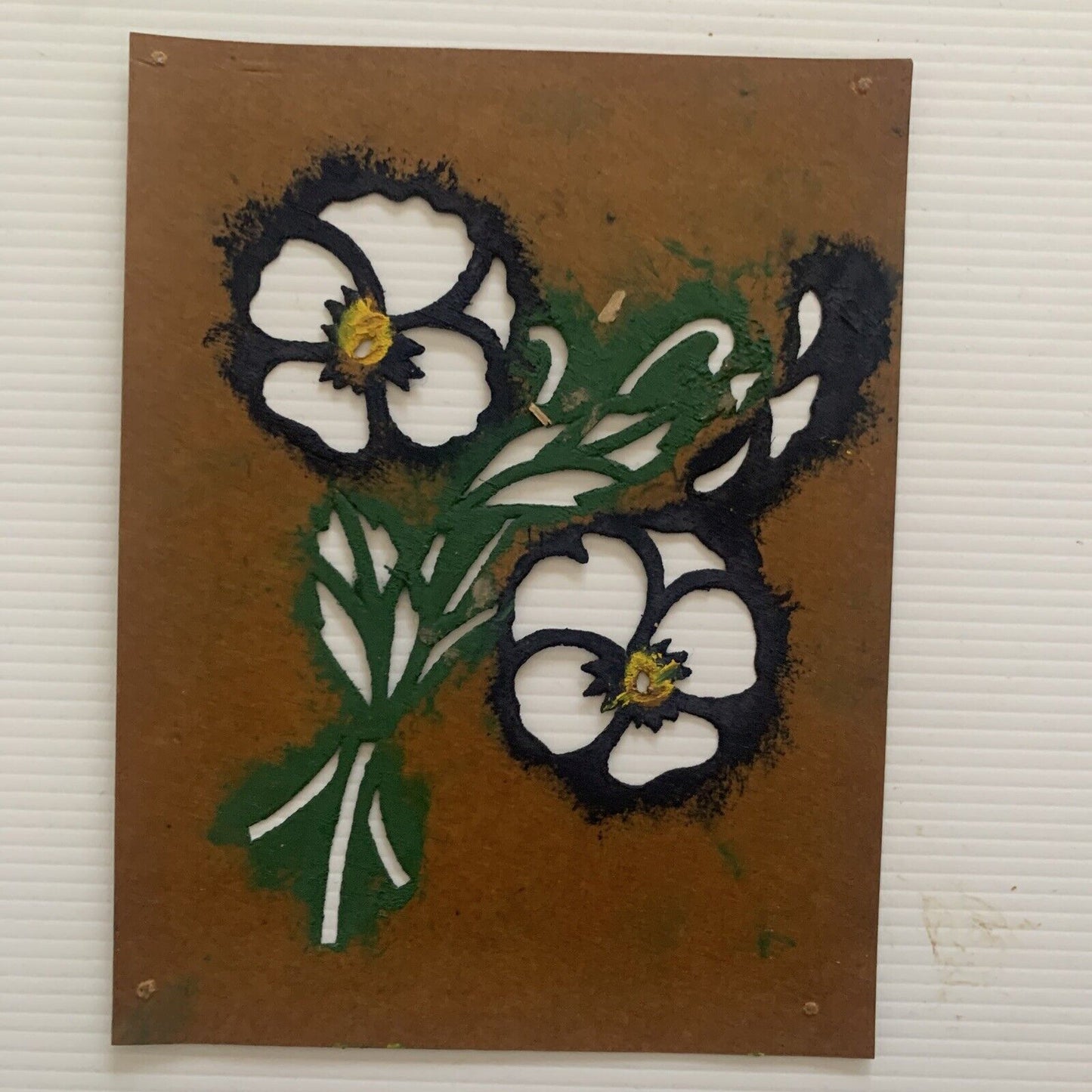 Vintage Reeves Stencil Cards Box 9 Stencils In Envelope 1920s Packet No 2