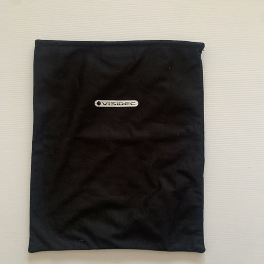 VISIDEC Notebook Black Fabric Protective Dust Bag Cover 26x33cm Hook Loop