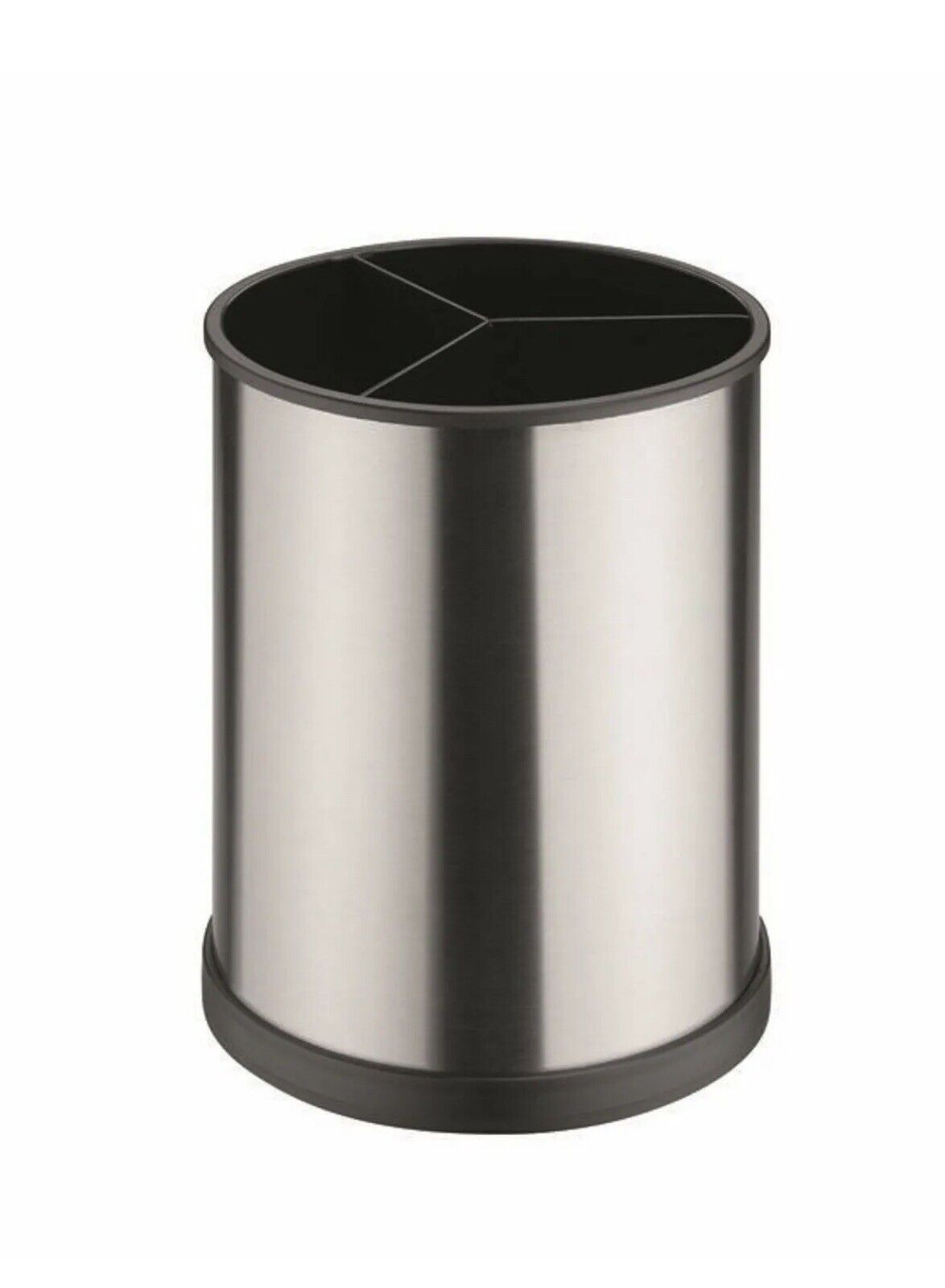 AVANTI ROTATING UTENSIL HOLDER Round Storage Caddy SS STAINLESS STEEL No Box