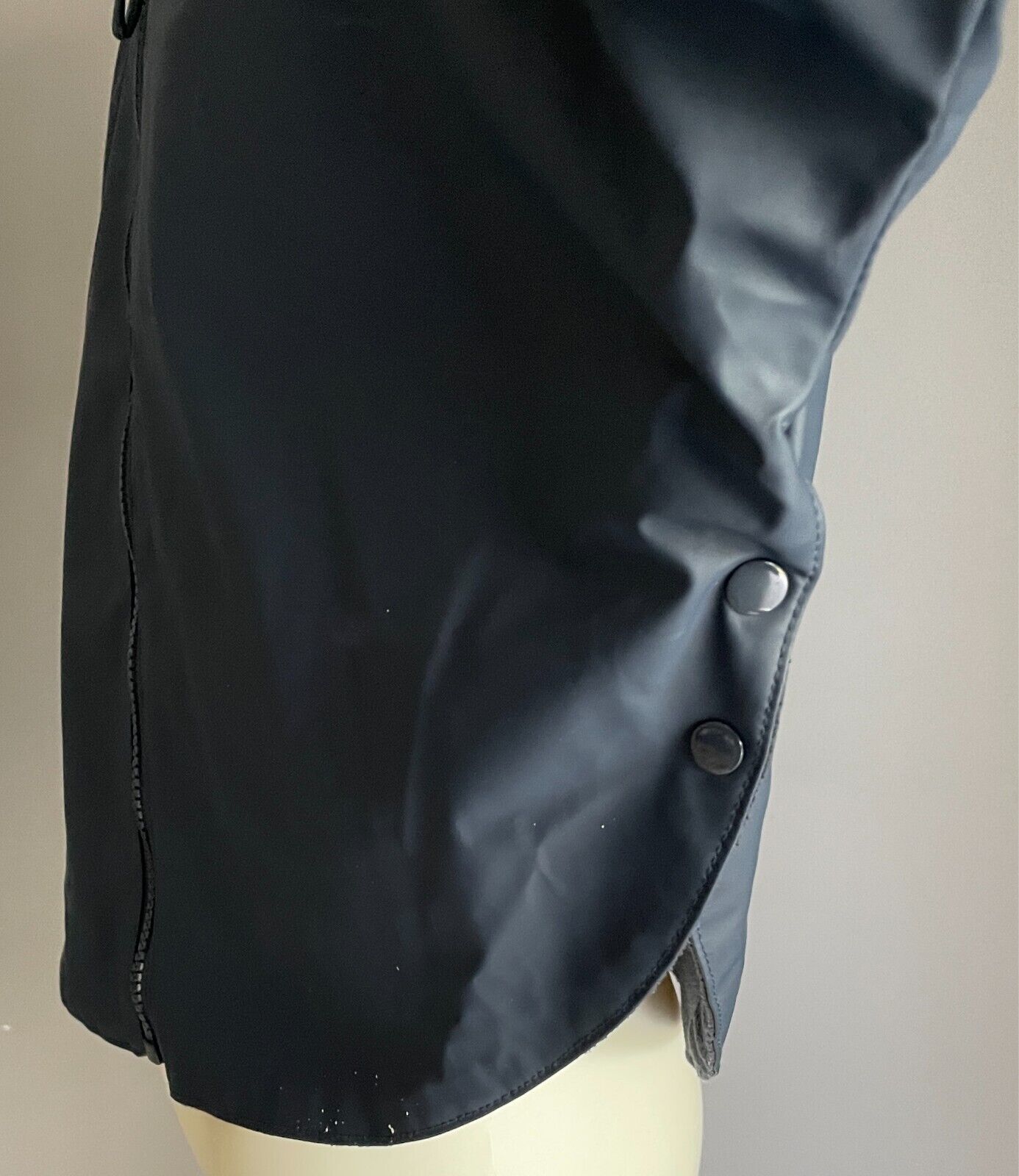 WEEKEND A LA MER Navy Rain Cape Size 23M Hoody Polar Fleece Lined Unisex