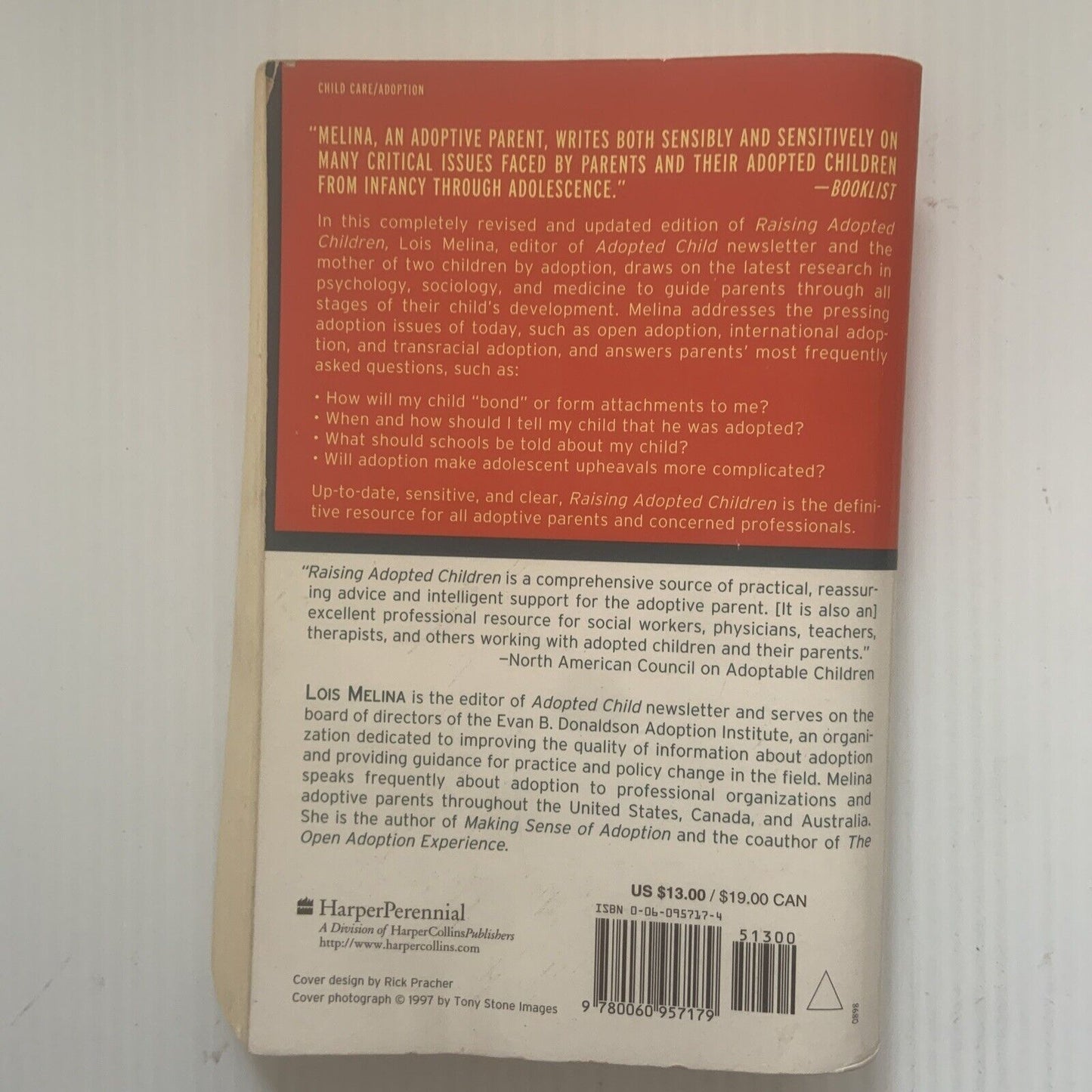PB RAISING ADOPTED CHILDREN 1st Ed Practical Reassuring Advice 1998 Adoption