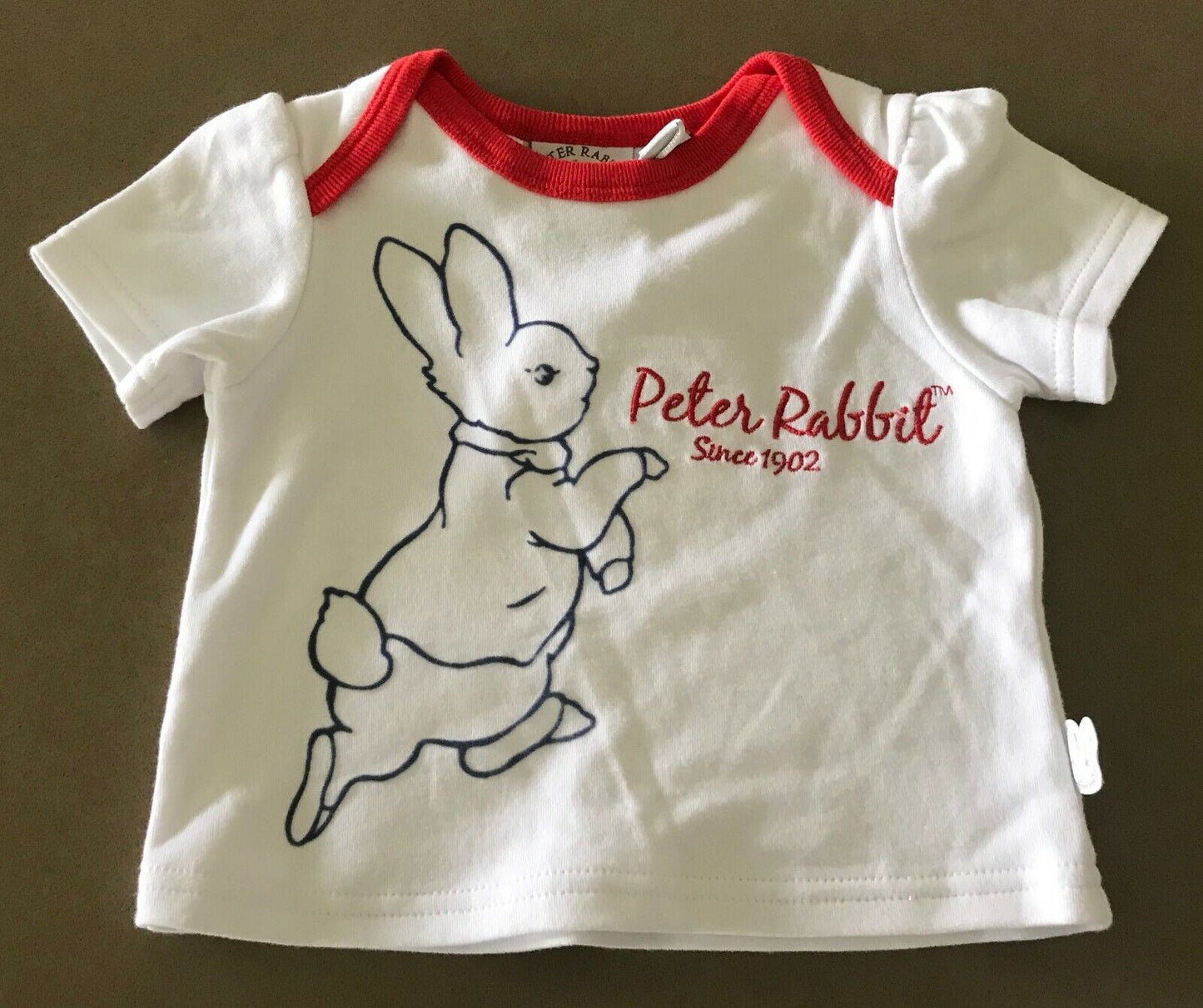 PETER RABBIT Baby T Shirt Size 00 +The Tale of Peter Rabbit Book Gift Set NEW