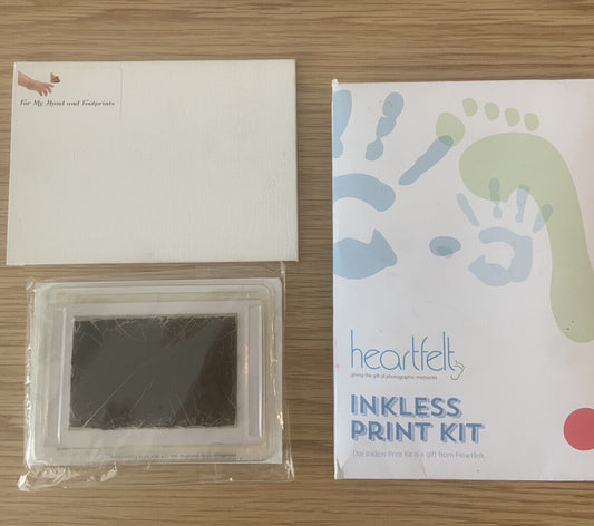 Heartfelt INKLESS PRINT KIT Baby Newborn Hand Foot KEEPSAKE BOX Pet Paw NEW