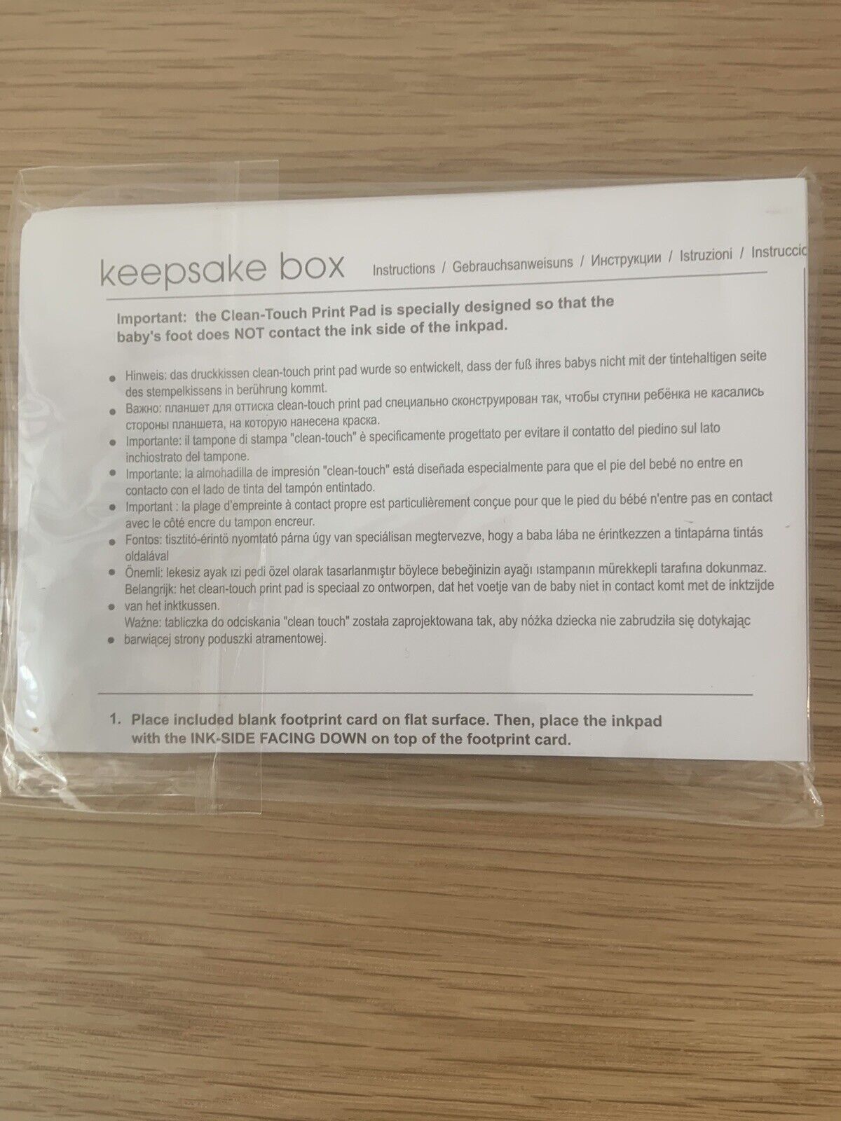 Heartfelt INKLESS PRINT KIT Baby Newborn Hand Foot KEEPSAKE BOX Pet Paw NEW