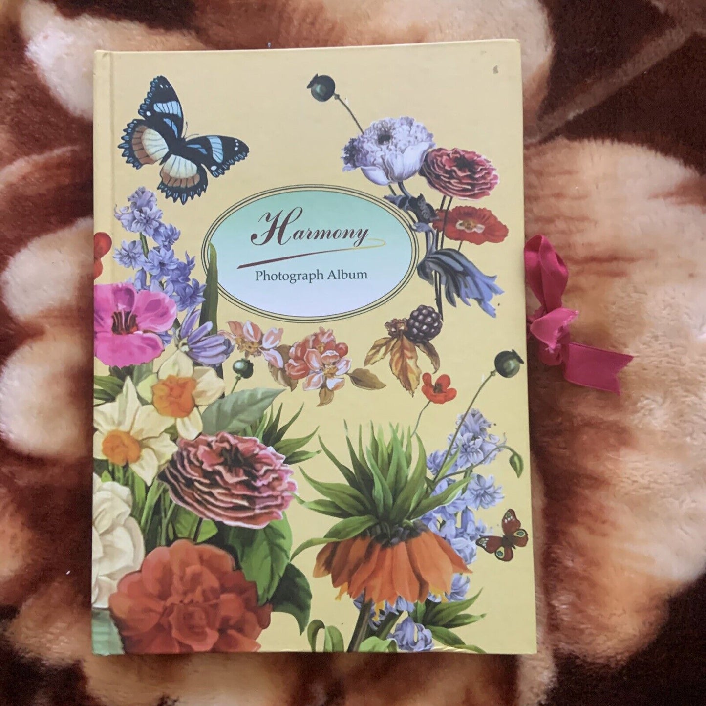 Photograph Album HARMONY Kiky Creative Products 1998 Butterfly Flowers Photo NEW