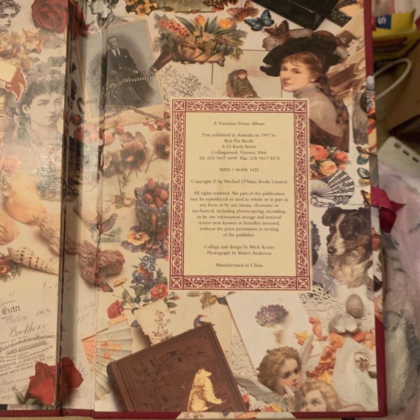 KEN FIN Photographs A Victorian Frieze Album 1997 Michael O’Mara Mick Keats