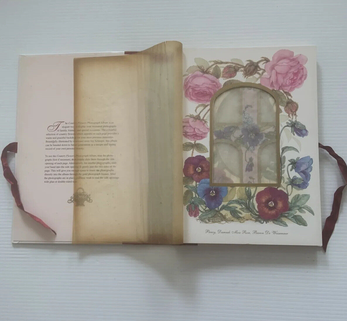 Photograph Album Joy Scherger Country Flowers Victoria Avenue Paper Company 1995