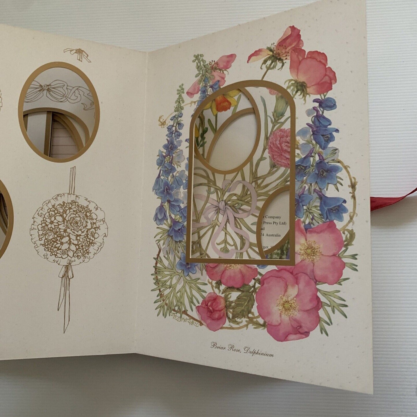 Photograph Album Joy Scherger COUNRY FLOWERS Victoria Avenue Paper Co HC 1995