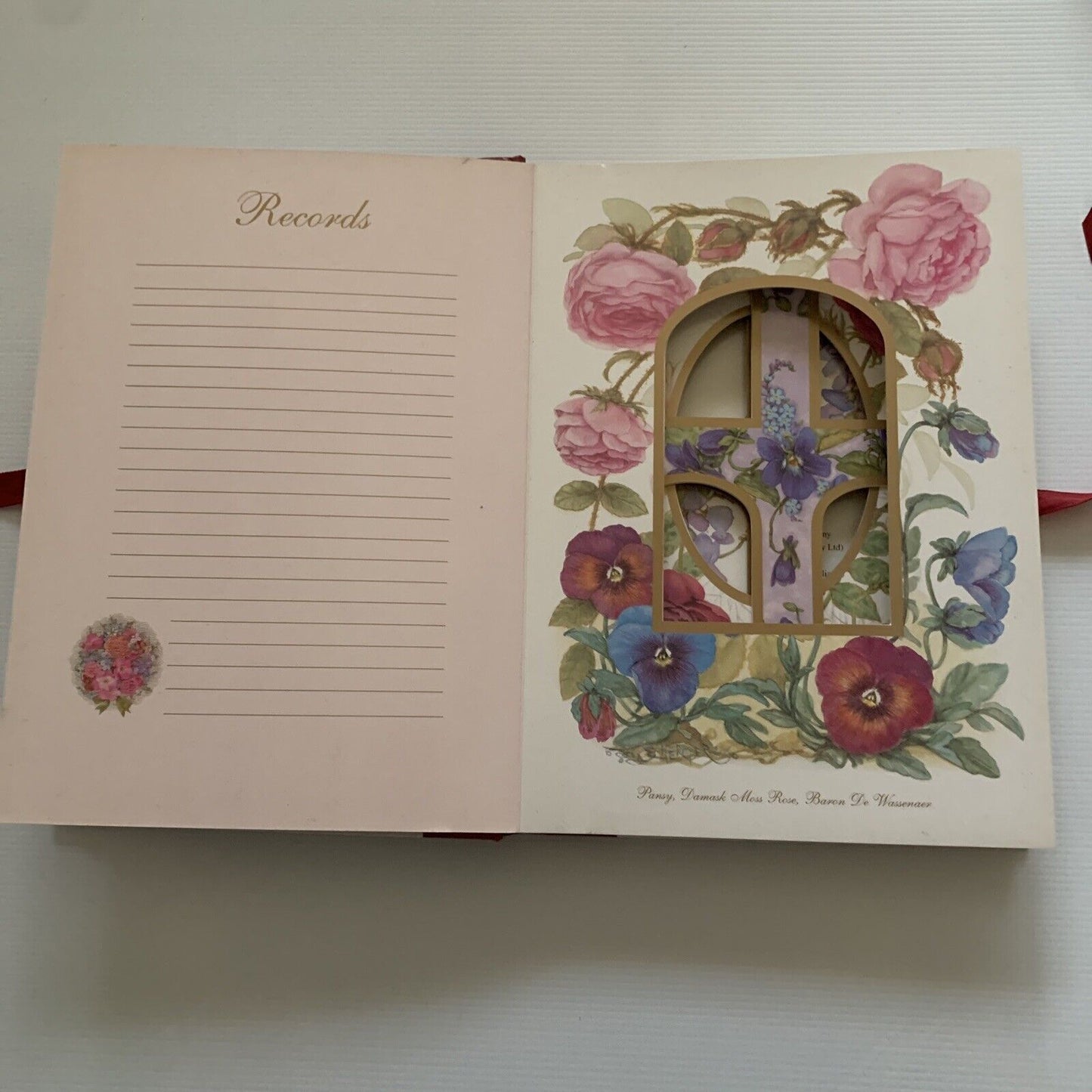Photograph Album Joy Scherger COUNRY FLOWERS Victoria Avenue Paper Co HC 1995