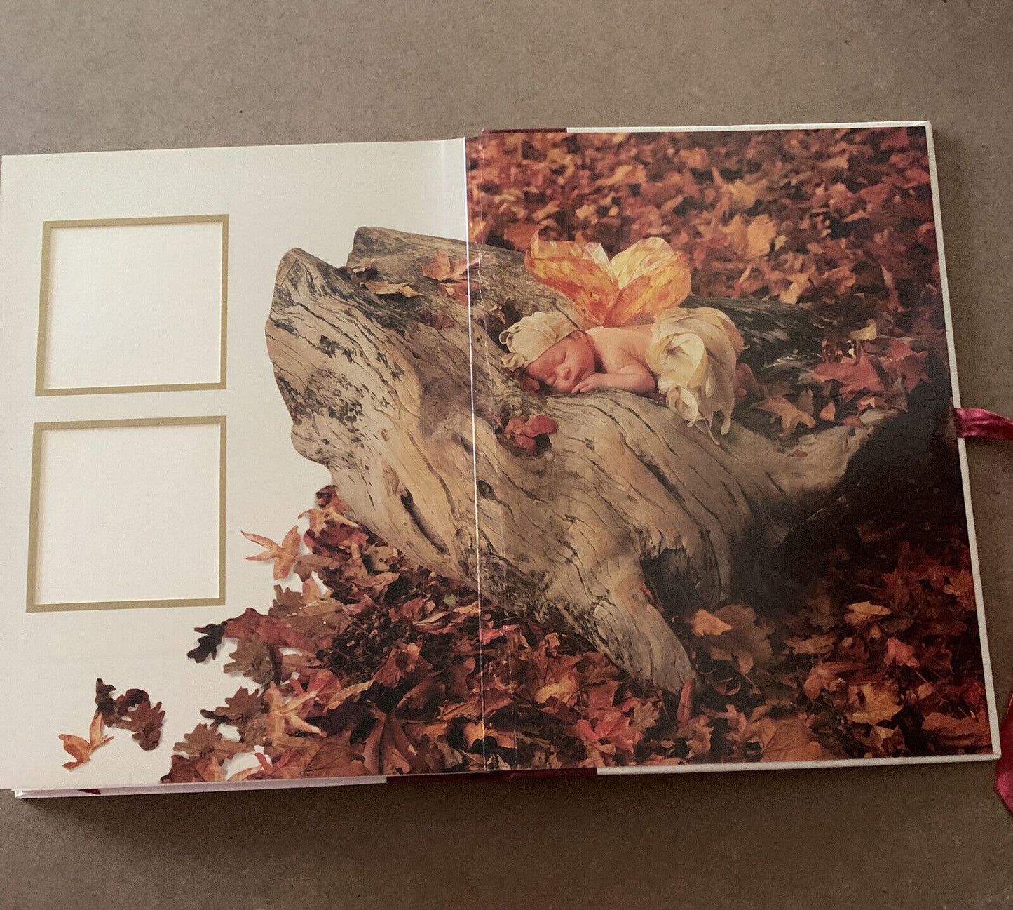 Photograph  Album ANNE GEDDES Magic Moments Baby 16 Photo Spaces 1997 HC Ribbon