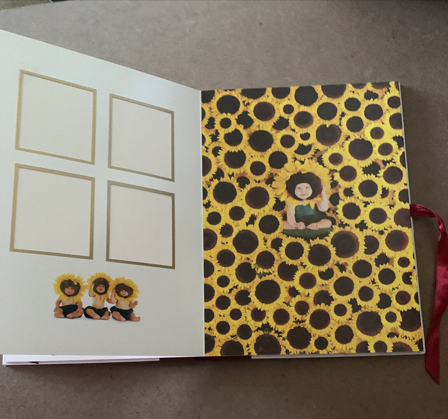 Photograph  Album ANNE GEDDES Magic Moments Baby 16 Photo Spaces 1997 HC Ribbon